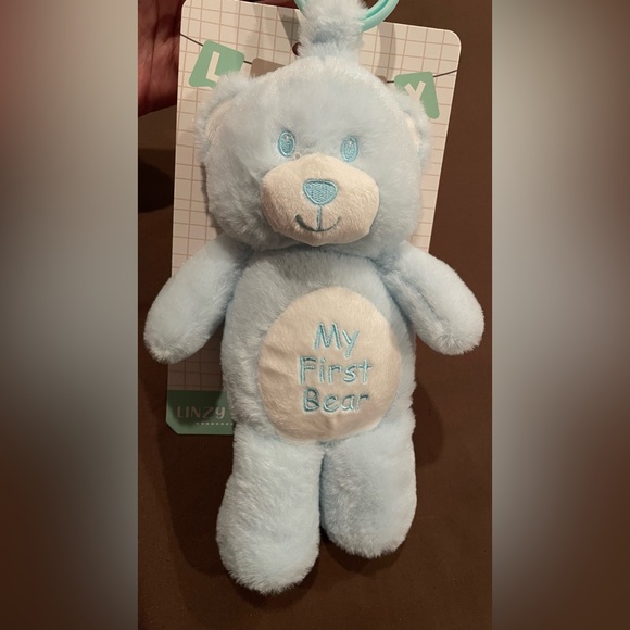 Medium-Sized Blue and White Soft Plush Toy with Hanging Hook 6 inches - Picture 8 of 8